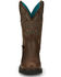Image #4 - Justin Women's Tasha Waterproof Western Work Boots - Steel Toe, Brown, hi-res