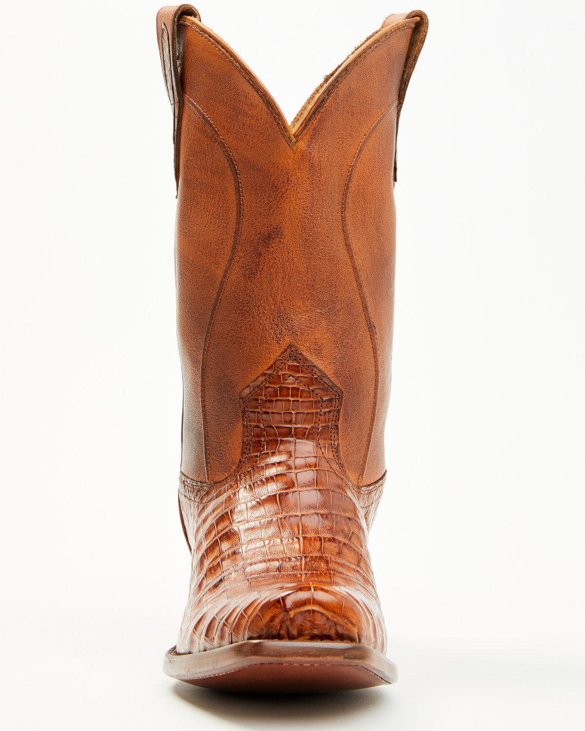 Image #4 - Cody James Black 1978&reg; Men's Mason Exotic Caiman Belly Western Boots - Square Toe, Cognac, hi-res
