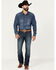 Image #1 - Levi's Men's 527&trade; Dark Wash Slim Stretch Bootcut Jeans, Dark Wash, hi-res