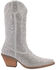 Image #2 - Dingo Women's Silver Dollar Western Boots - Snip Toe, Silver, hi-res