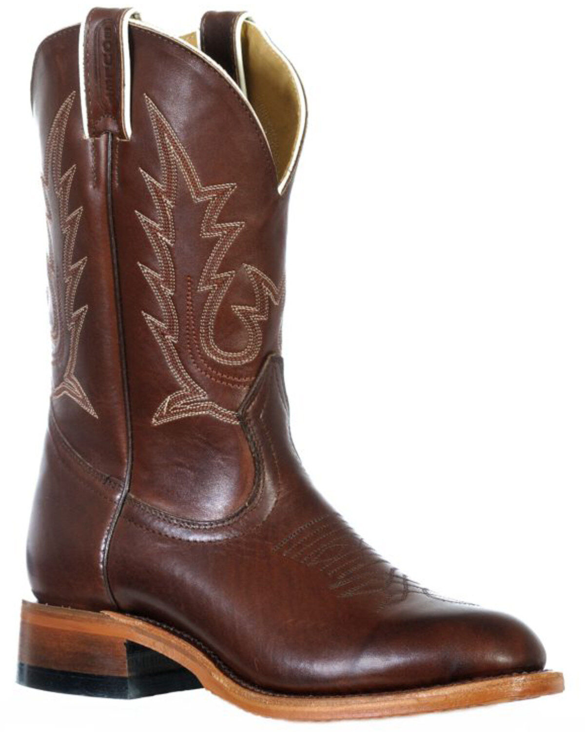 Boulet Women's Ranch Hand Western Boots - Round Toe, Tan, hi-res