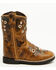Image #2 - Shyanne Toddler Girls' Little Bitty Masie Western Boots - Broad Square Toe, Brown, hi-res