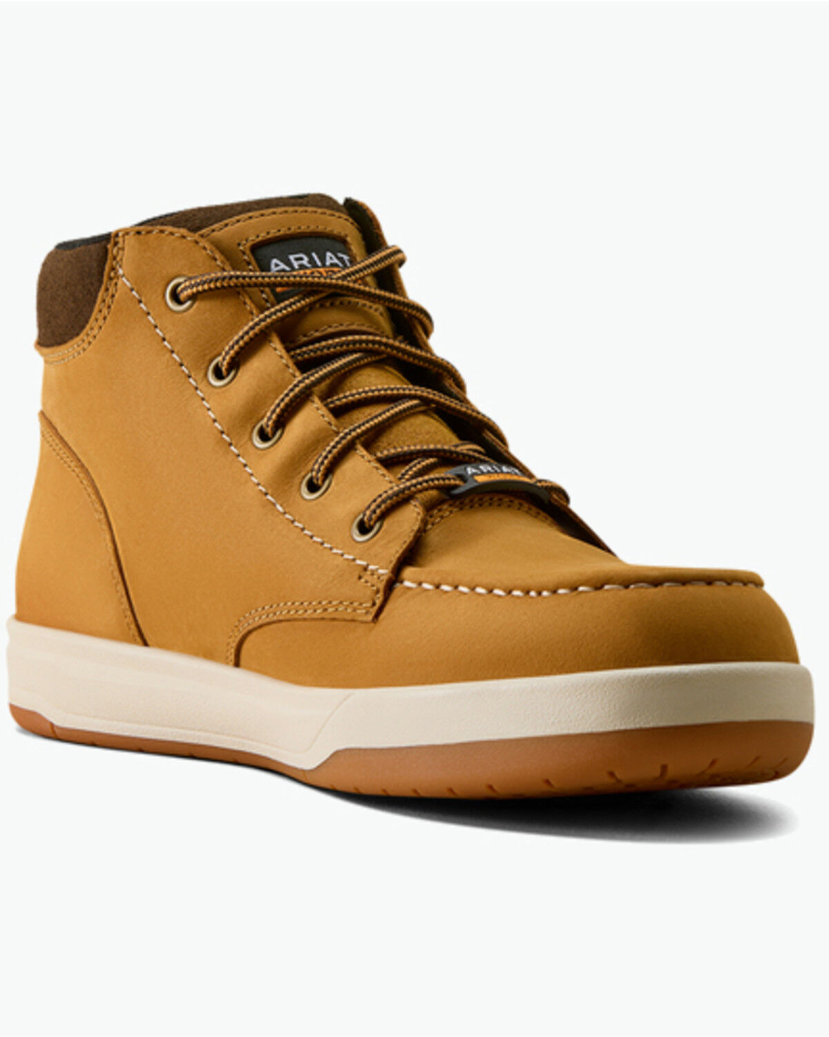 Ariat Men's Outmatch Mid Moc Work Shoes - Composite Toe, Brown, hi-res