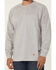 Image #3 - Forge Workwear Men's Lightweight Crew Neck Long Sleeve Tee, Grey, hi-res