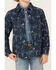 Image #3 - Rock & Roll Denim Boys' Cactus Print Shacket, Blue, hi-res