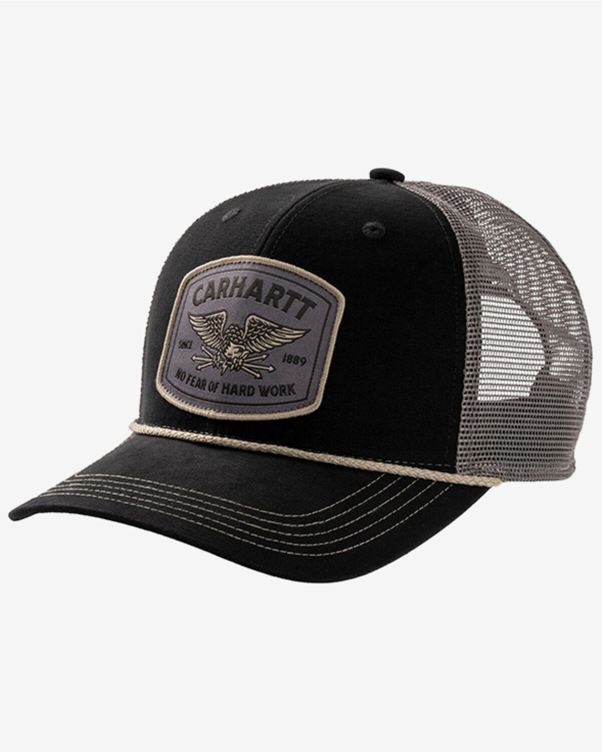 Image #1 - Carhartt Men's Oakland Eagle Ball Cap, Black, hi-res