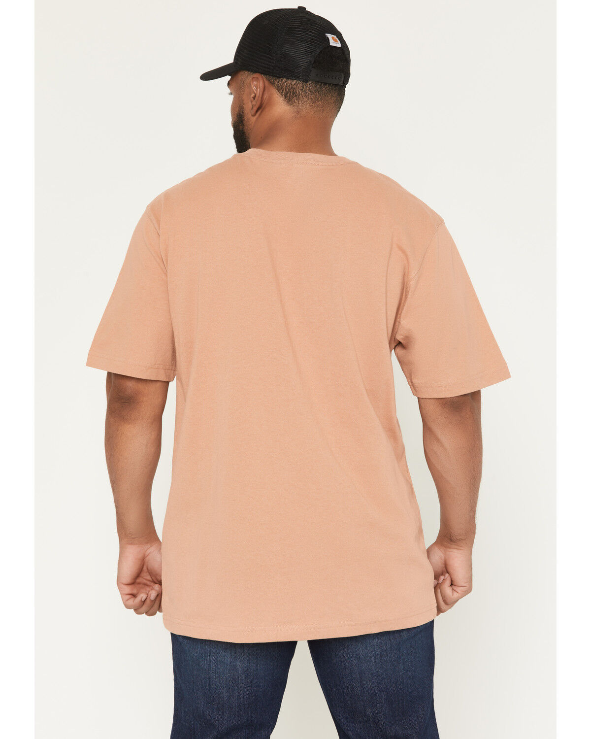 Image #4 - Carhartt Men's Loose Fit Heavyweight Short Sleeve Pocket T-Shirt, Rose, hi-res