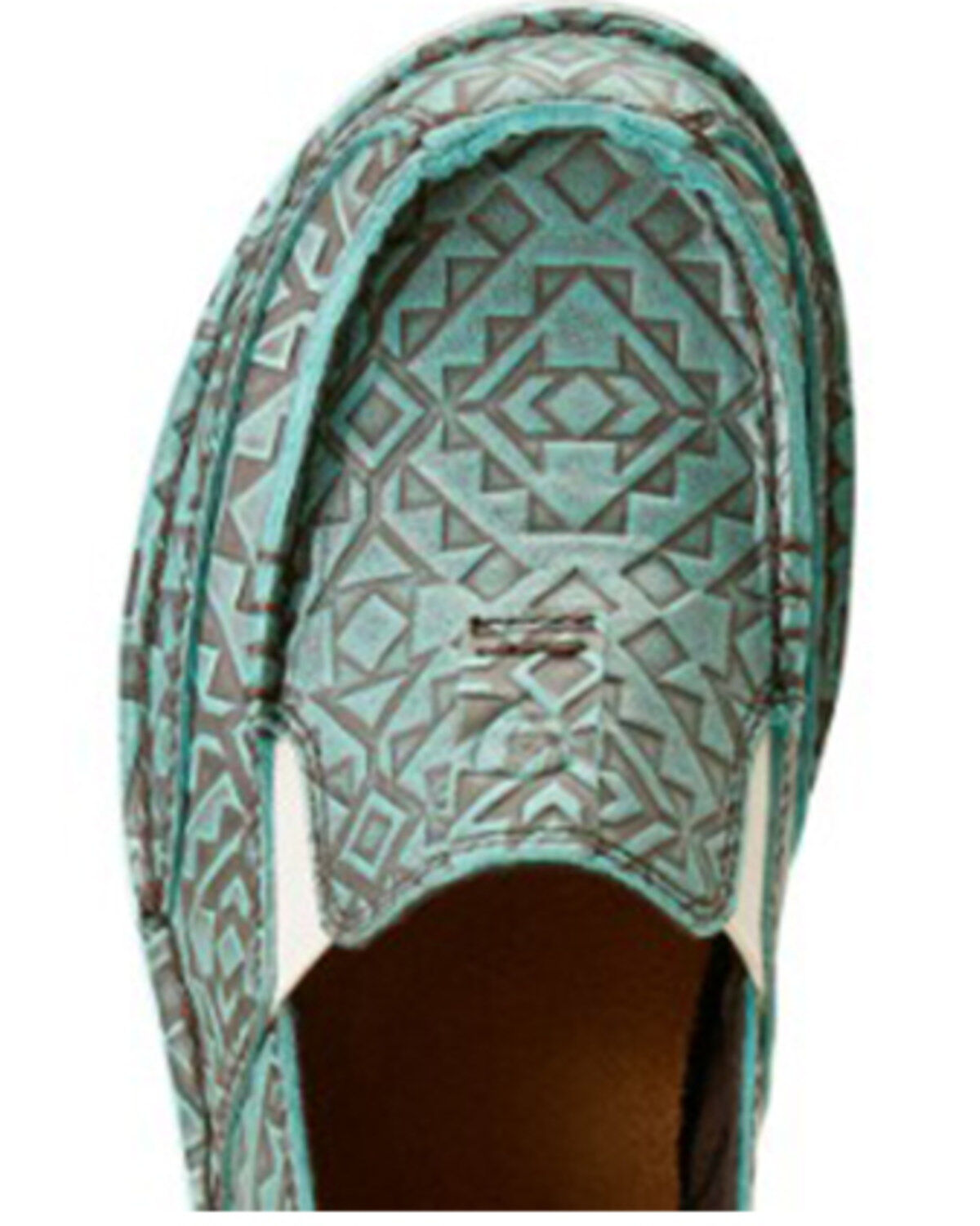 Image #4 - Ariat Women's Embossed Cruiser Casual Shoes - Moc Toe, Blue, hi-res