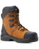Image #1 - Ariat Men's Turbo Outlaw 8" Lace-Up Met Guard Work Boots - Carbon Toe, Dark Brown, hi-res