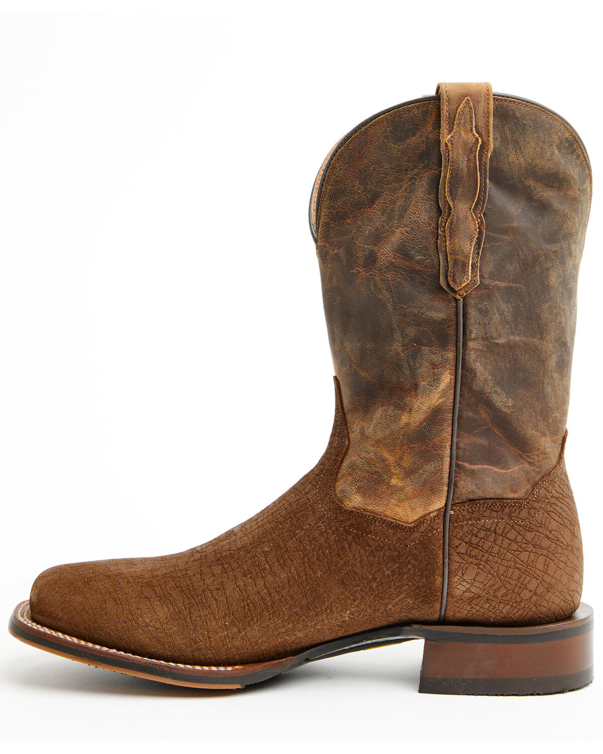 Image #3 - Dan Post Men's Snyder Western Boots - Broad Square Toe, Brown, hi-res
