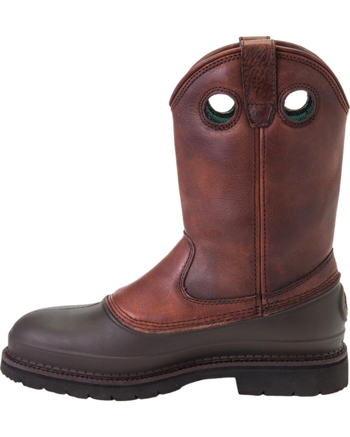 Image #4 - Georgia Men's Muddog Steel Toe Comfort Core Work Boots, Brown, hi-res
