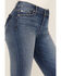 Image #4 - 7 For all Mankind Women's Medium Wash Mid Rise Tailorless Dojo Trouser Stretch Denim Jeans, Medium Wash, hi-res