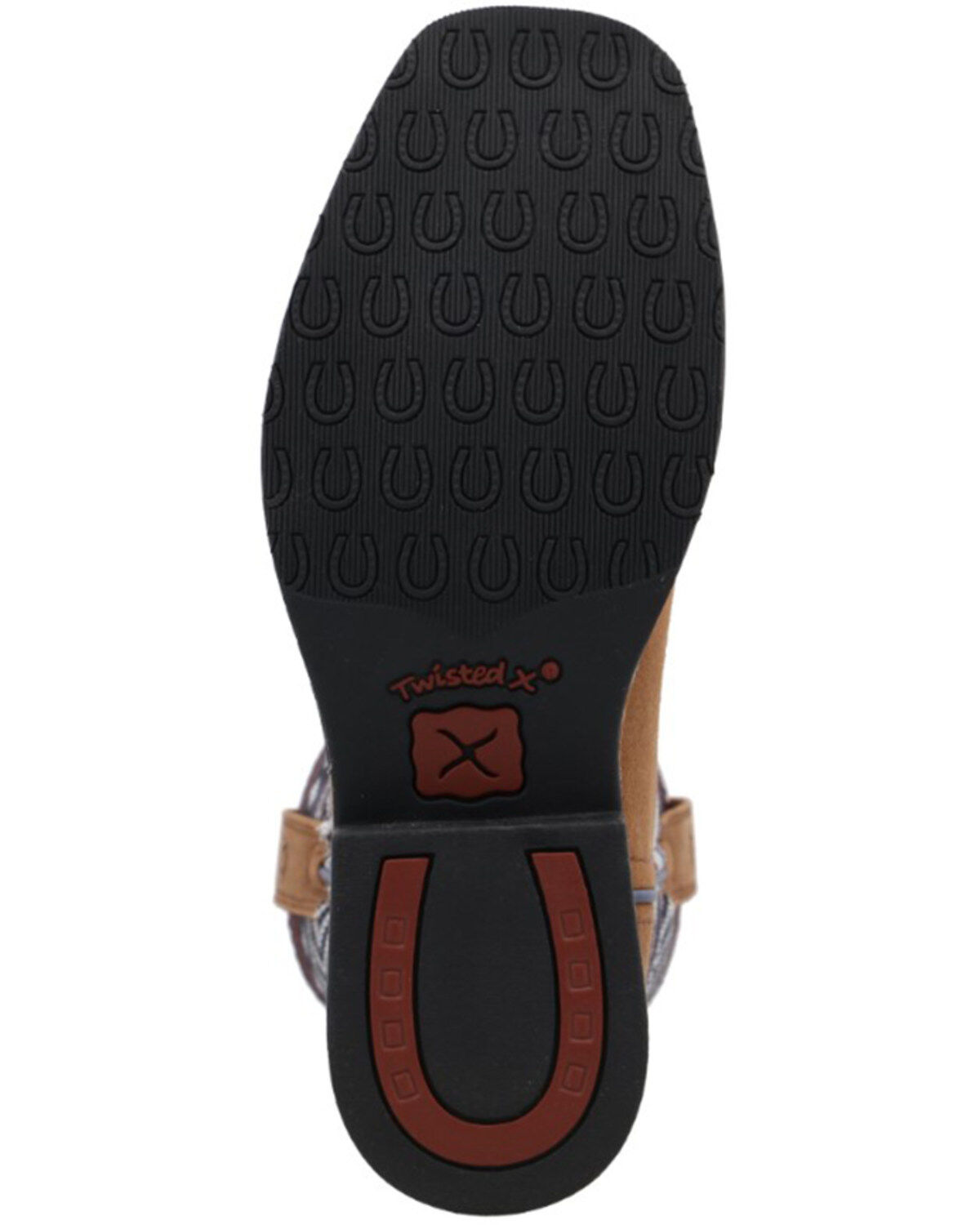 Image #7 - Hooey Twisted X Kids' Serape Stripe Western Boot - Square Toe, Brown, hi-res