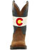 Image #4 - Durango Men's Colorado Flag Performance Western Boots - Square Toe, Brown, hi-res
