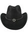 Image #5 - Shyanne Girls' Wool Felt Cowboy Hat, Black, hi-res