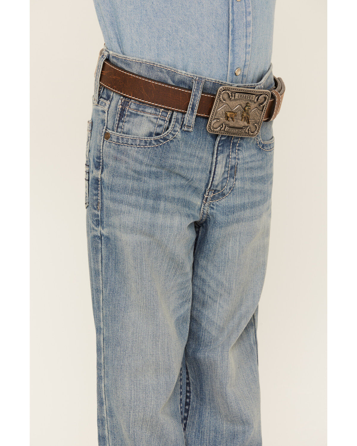 Image #2 - Cody James Boys' Hamshackle Light Wash Relaxed Boot Denim Jeans - Sizes 8-20, Light Wash, hi-res