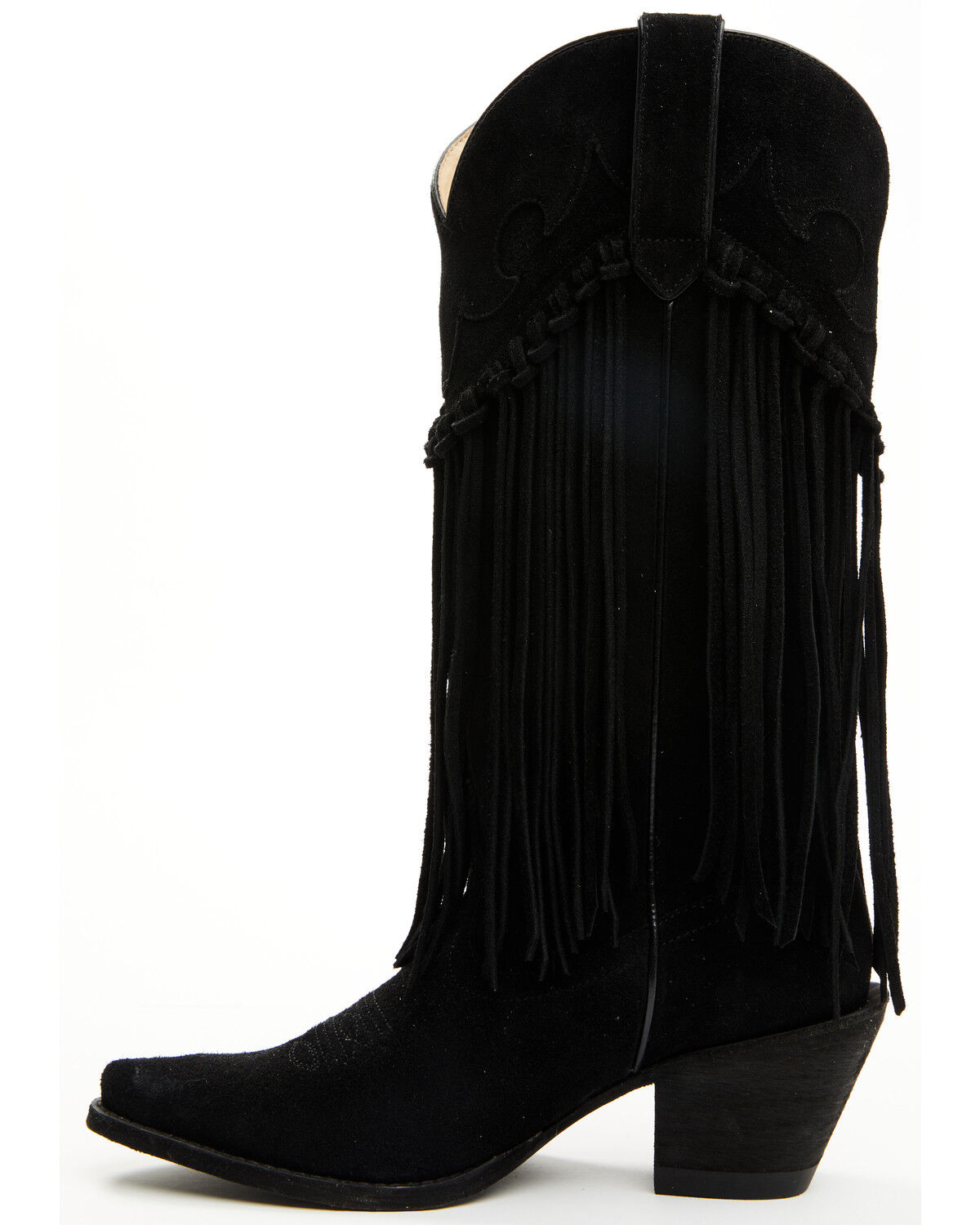 Image #3 - Idyllwind Women's Sterling Fringe Tall Western Boots - Snip Toe, Black, hi-res