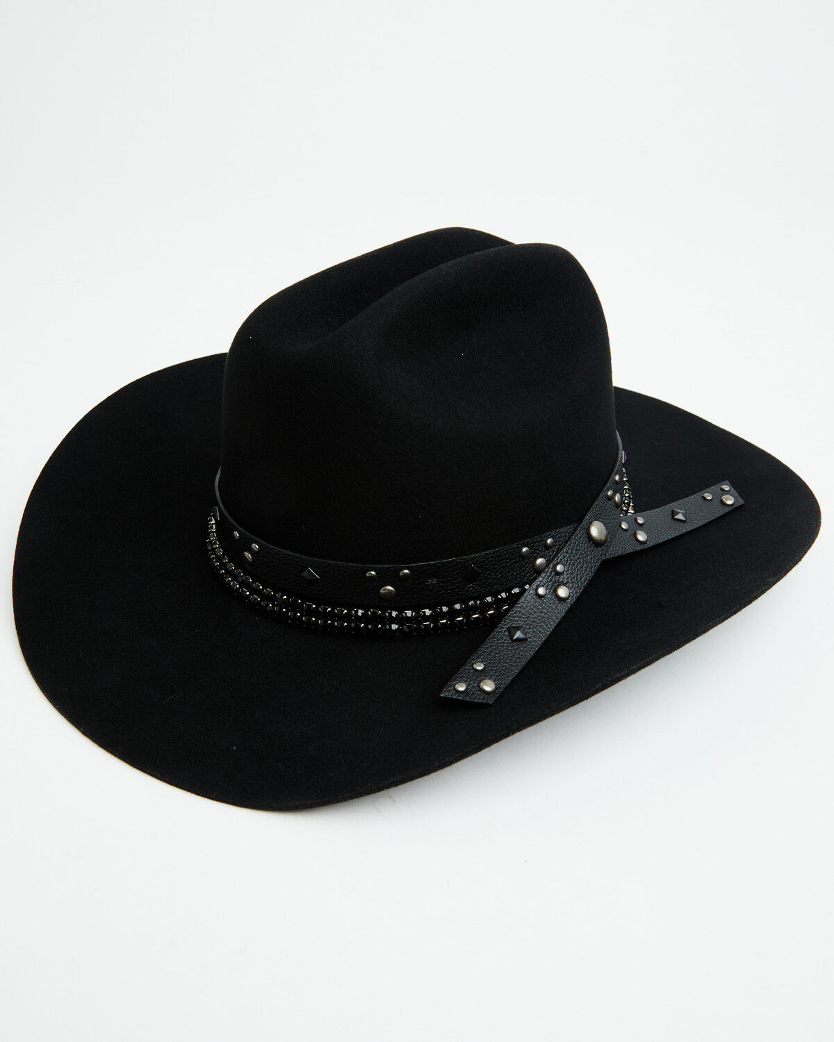 Idyllwind Women's Sayler Wool Felt Cowboy Hat, Black, hi-res