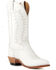 Image #1 - Old West Women's Western Boots - Round Toe, White, hi-res