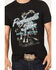 Image #3 - Panhandle Slim Men's Cowboy Short Sleeve Graphic T-Shirt, Black, hi-res