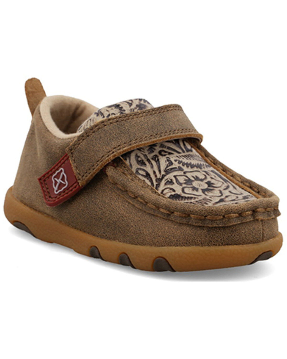 Twisted X Toddler Kid's Driving Mocs, Brown, hi-res