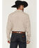 Image #4 - Gibson Trading Co Men's Arrowline Geo Stripe Print Long Sleeve Button-Down Western Shirt - Tall, White, hi-res