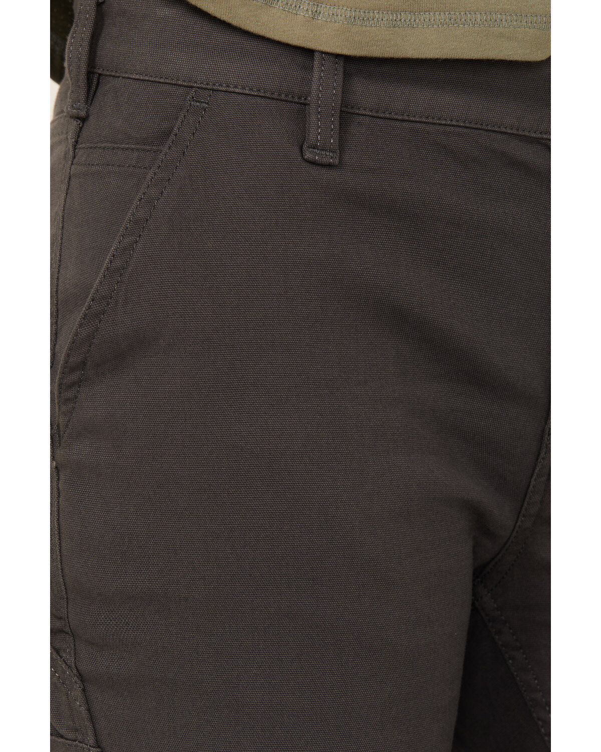 Image #2 - Carhartt Women's Rugged Flex&reg; Relaxed Fit Canvas Stretch Work Pants, Charcoal, hi-res