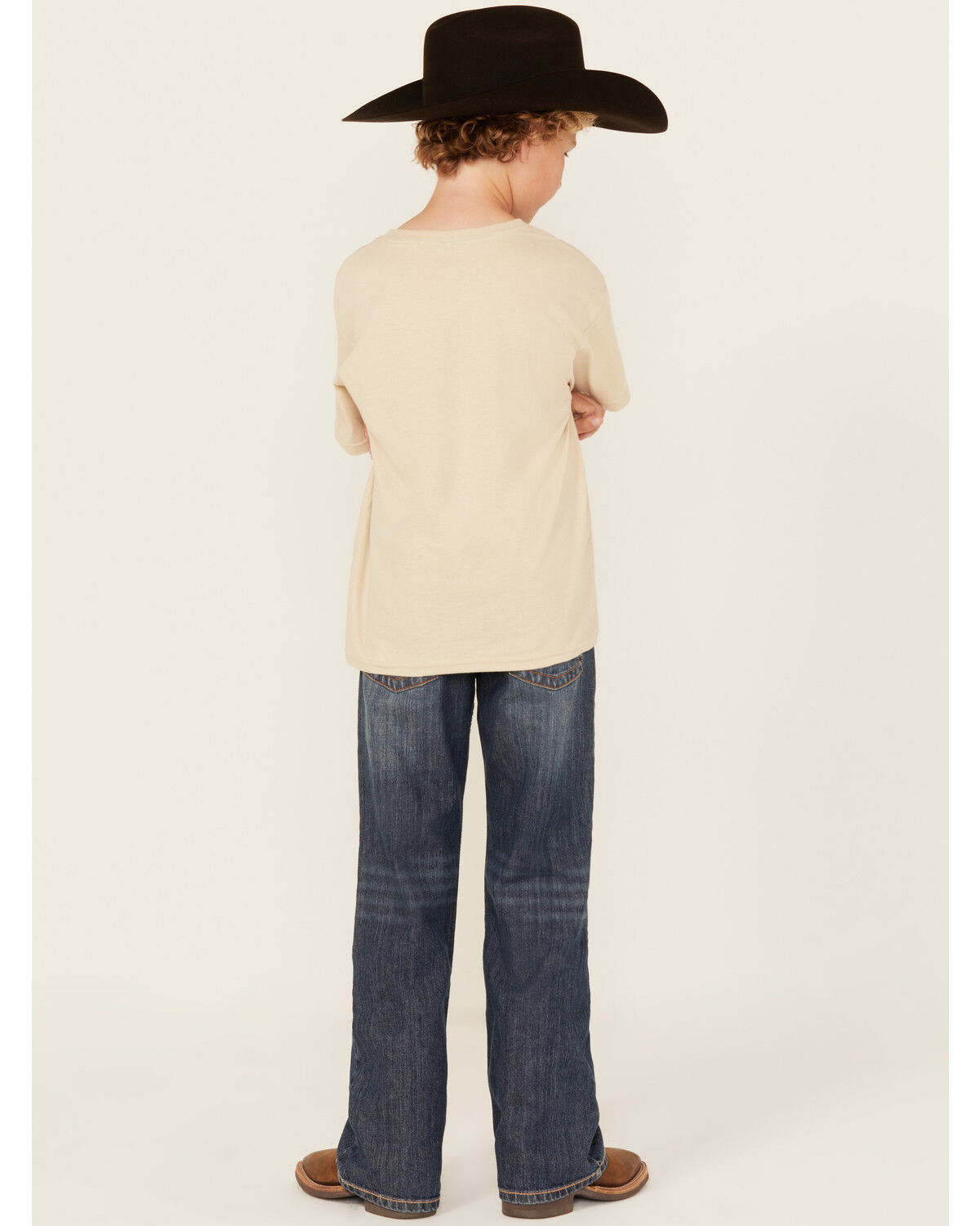 Image #3 - Cody James Boys' Wolfstooth Medium Wash Relaxed Bootcut Stretch Denim Jeans, , hi-res