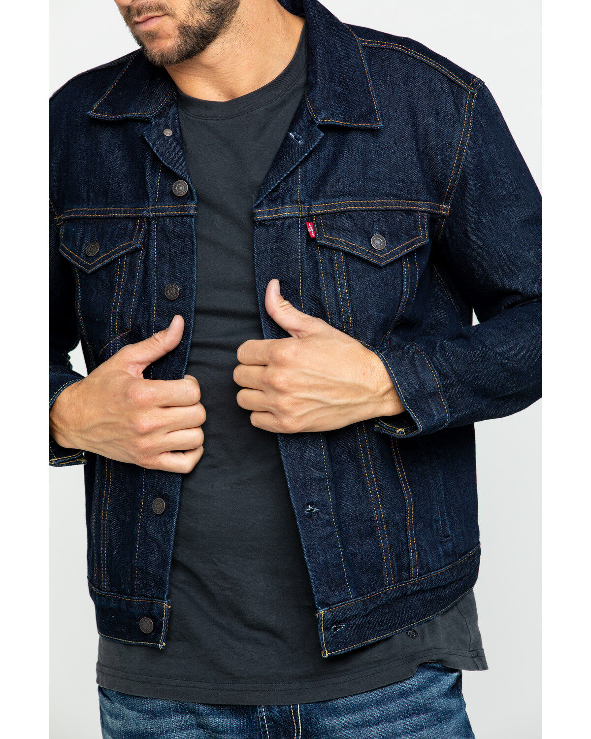 Image #4 - Levi's Men's Trucker Jacket, Indigo, hi-res