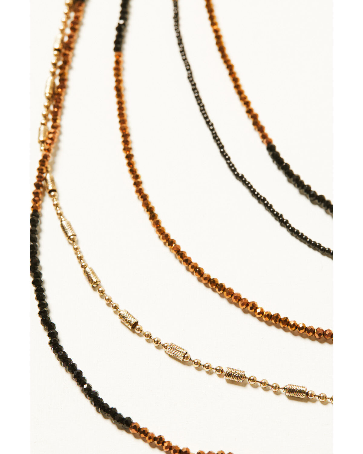 Image #2 - Shyanne Women's Moonrise Canyon Beaded Layered Necklace, Silver, hi-res