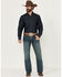 Image #2 - Ariat Men's M5 Gulch Medium Wash Low Rise Straight Denim Jeans, Med Wash, hi-res