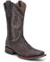 Image #1 - Corral Men's Embroidered Western Boots - Broad Square Toe, Chocolate, hi-res