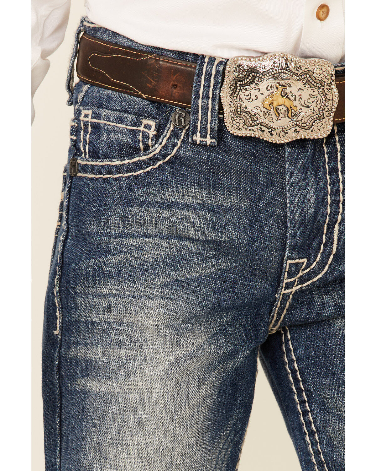 Image #2 - Rock & Roll Denim Boy's BB Gun Boot Cut Jeans, Denim, hi-res