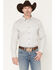 Image #1 - Cody James Men's NFR Geo Print Long Sleeve Button-Down Stretch Western Shirt - Tall, White, hi-res
