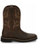 Image #2 - Justin Men's Driller Western Work Boots - Soft Toe, Tan, hi-res