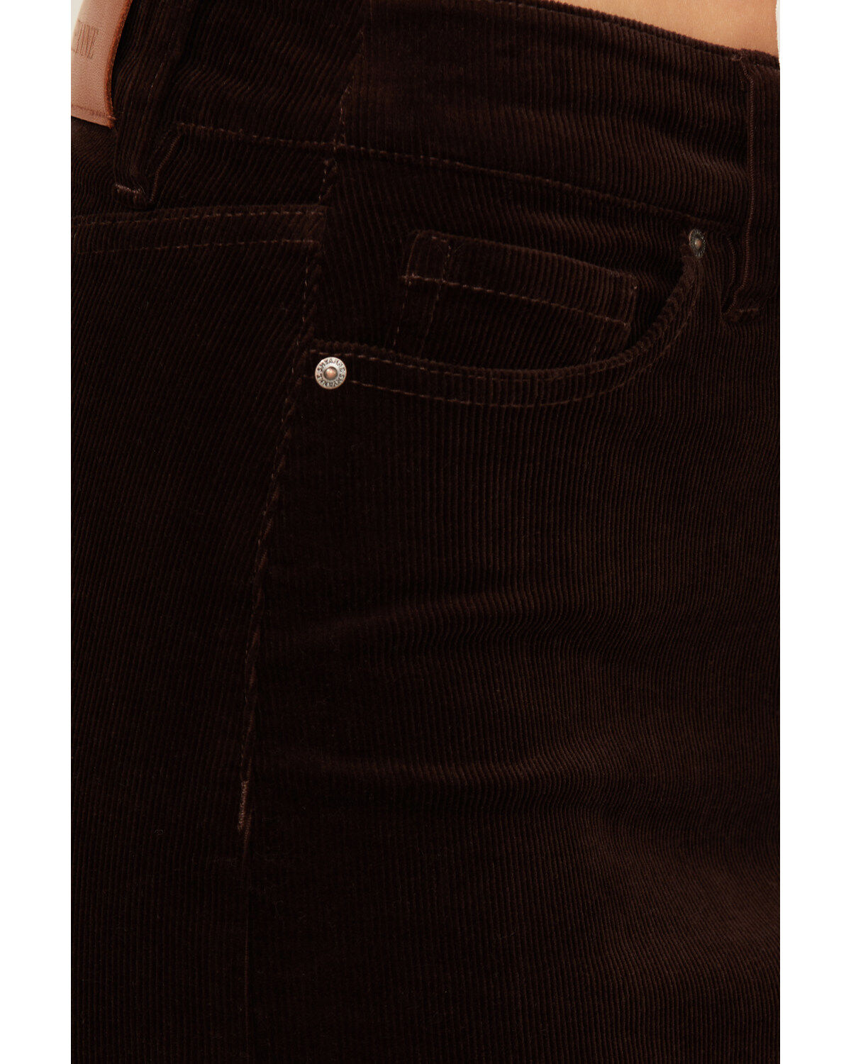Image #2 - Shyanne Women's Corduroy Midi Skirt, Chocolate, hi-res