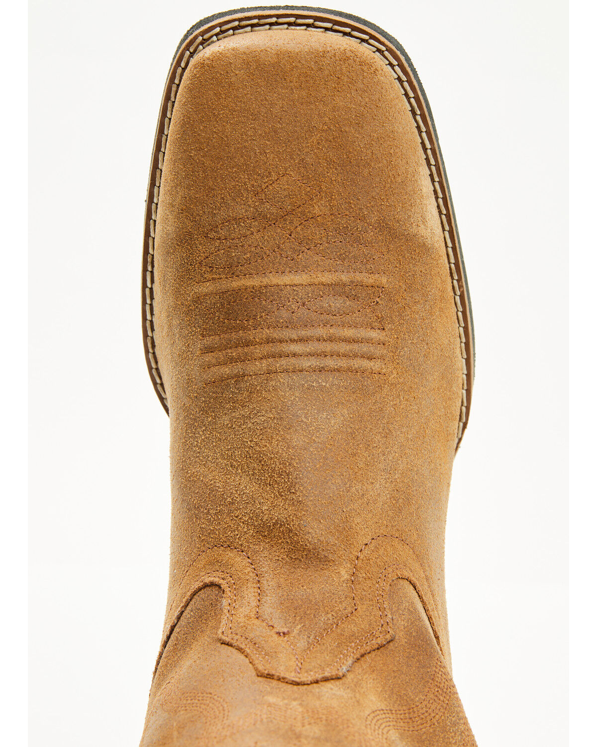 Image #6 - Roper Men's Monterey Roughout Western Boots - Square Toe, Tan, hi-res