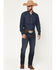 Image #1 - Wrangler Retro Men's 88MWZ Tilden Dark Wash Slim Straight Stretch Denim Jeans, Dark Wash, hi-res