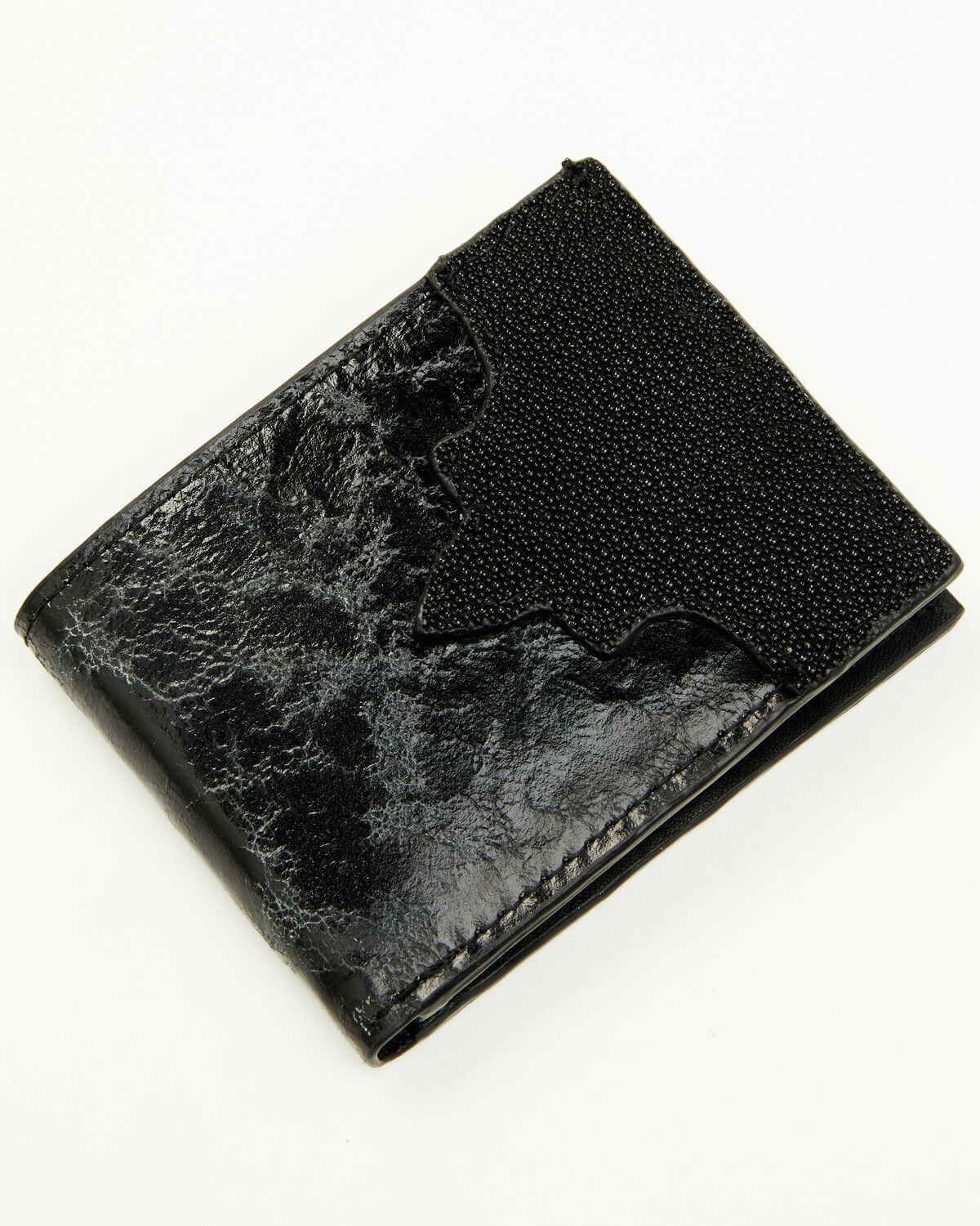 Image #1 - Cody James Men's Exotic Stingray Bifold Wallet, Black, hi-res