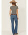 Image #3 - Ariat Women's Mid Rise Patricia Stretch Main Bootcut Jeans, Blue, hi-res