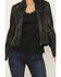 Image #3 - Idyllwind Women's Nance Studded Fringe Faux Leather Jacket, Black, hi-res