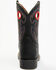 Image #5 - Justin Boys' Bowline Western Boots - Broad Square Toe, Black, hi-res