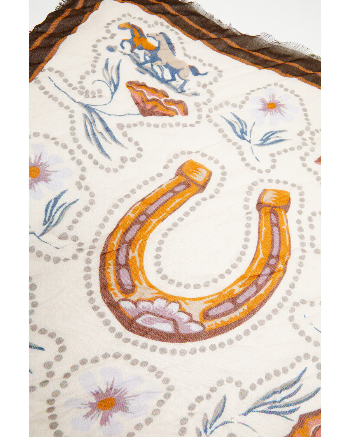 Image #3 - Idyllwind Women's Horseshoe Bandana Scarf, Pecan, hi-res