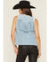 Image #4 - Idyllwind Women's Mavert Suede Fringe Vest, Light Blue, hi-res