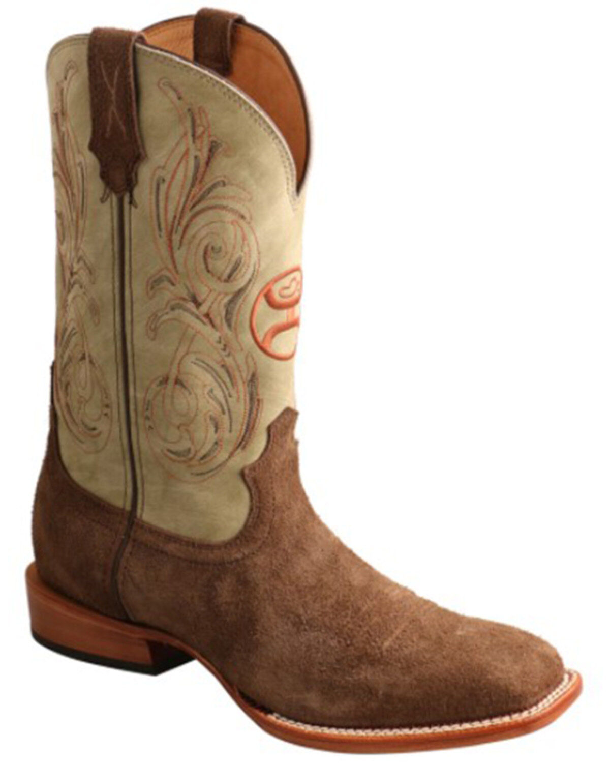 Image #1 - Hooey by Twisted X Men's CellSole Leather Western Boots - Broad Square Toe, Brown, hi-res