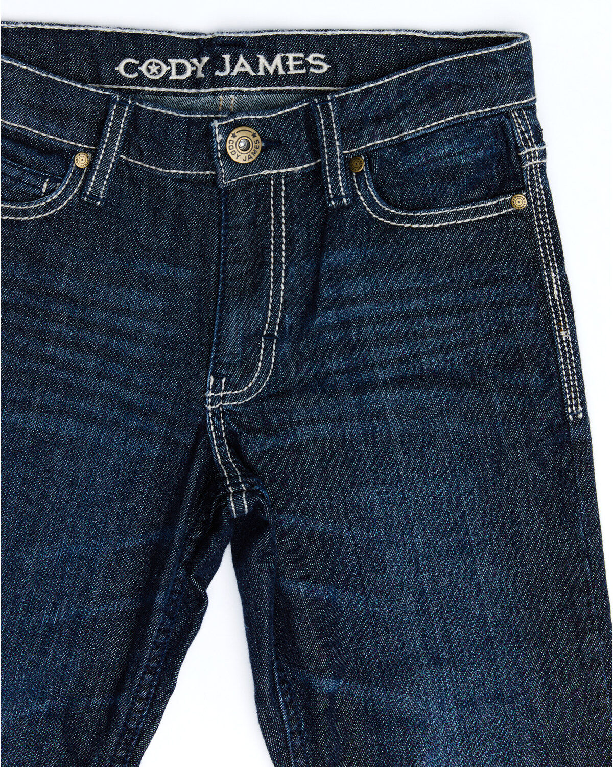 Image #3 - Cody James Boys' Night Hawk Medium Wash Mid Rise Stretch Relaxed Bootcut Jeans, Blue, hi-res