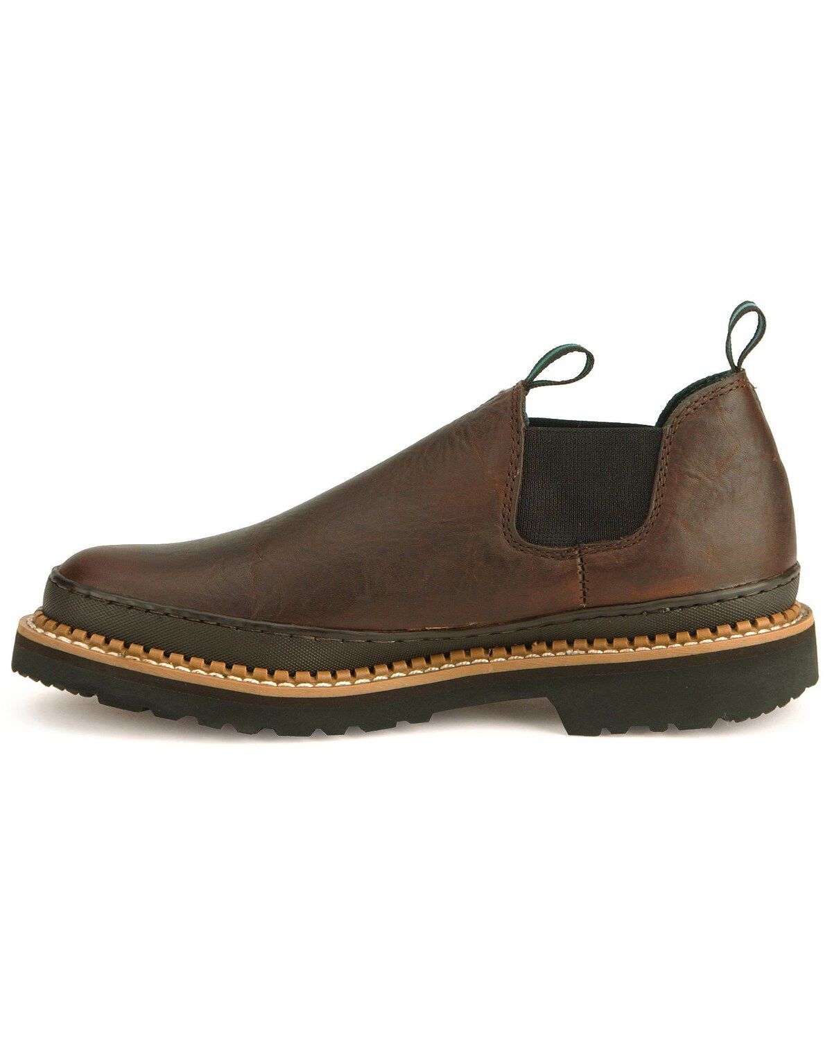 Image #3 - Georgia Boot Men's Georgia Giant Romeo Slip-On Work Shoes - Soft Toe, Dark Brown, hi-res