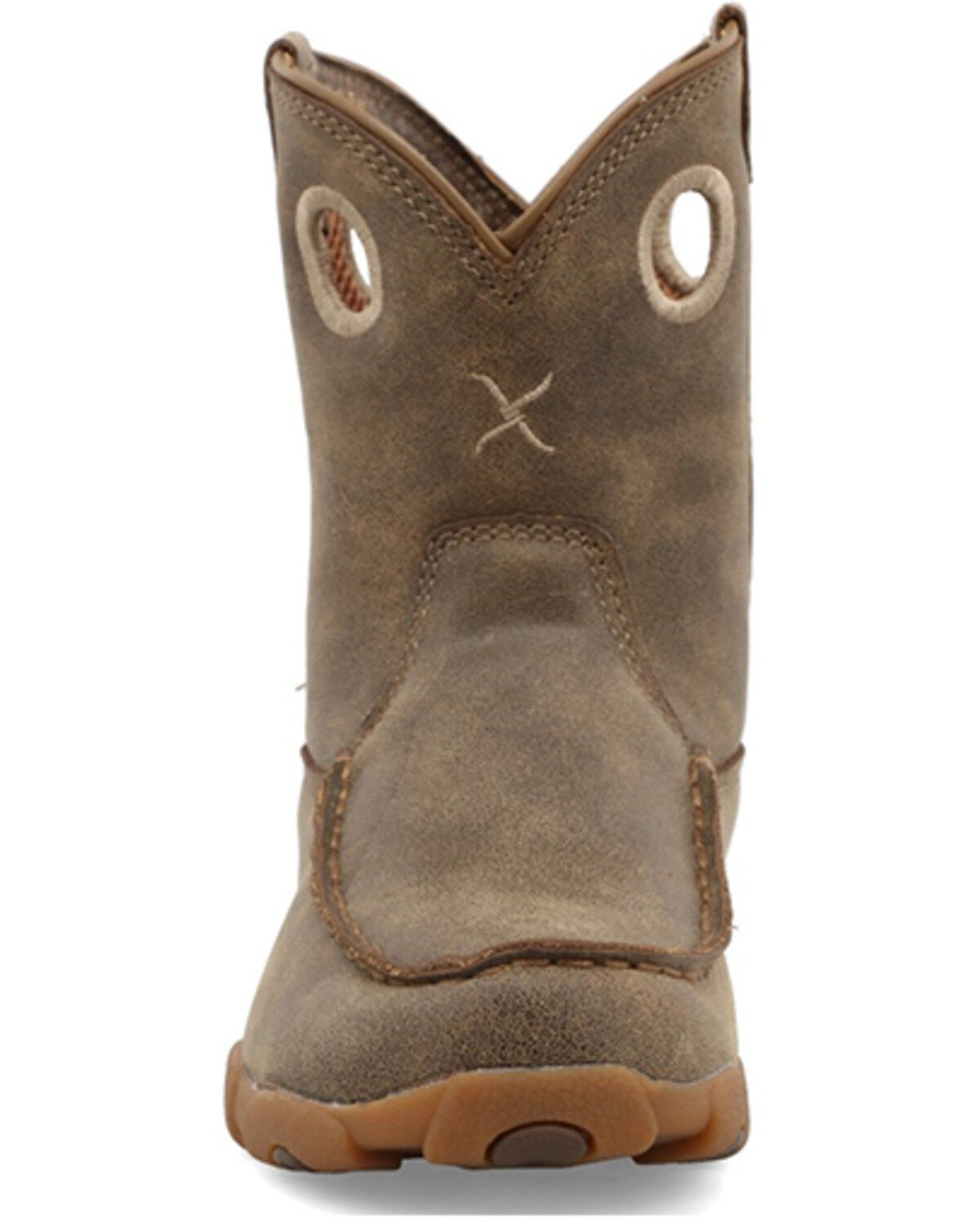 Image #4 - Twisted X Kid's Driving Moc Boots - Moc Toe, Brown, hi-res