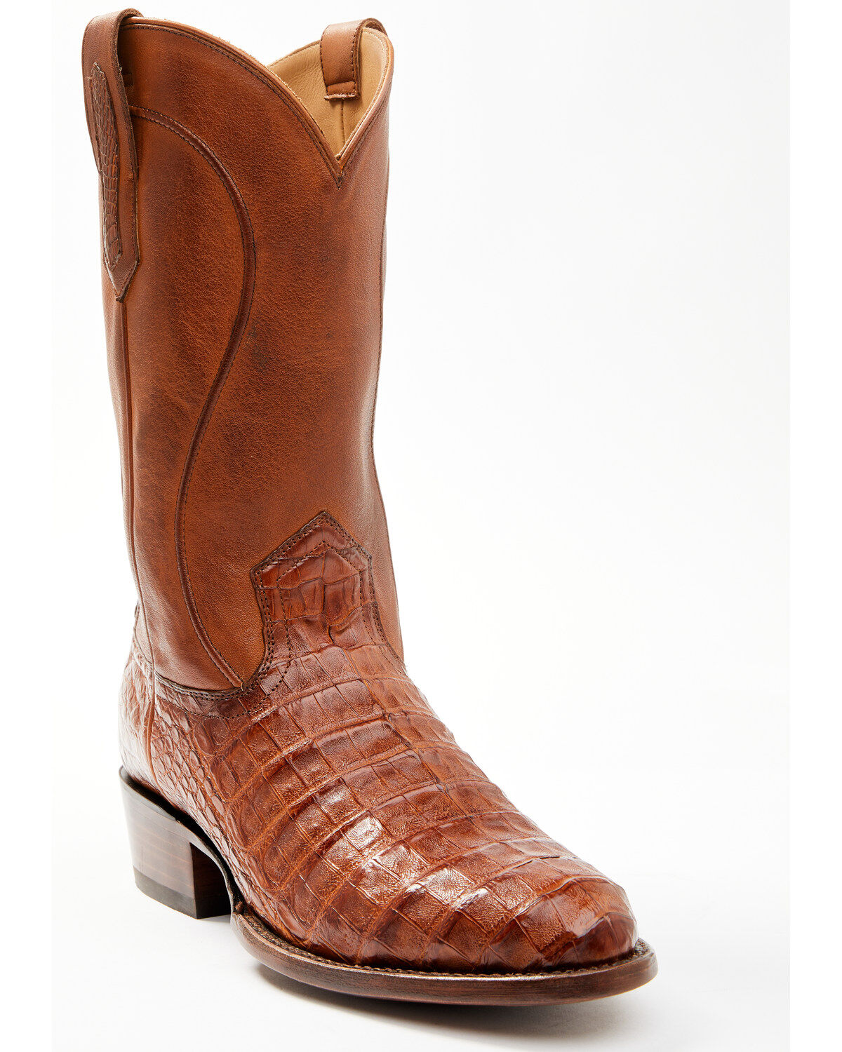 Cody James Black 1978&reg; Men's Chapman Exotic Caiman Belly Western Boots - Round Toe, Cognac, hi-res