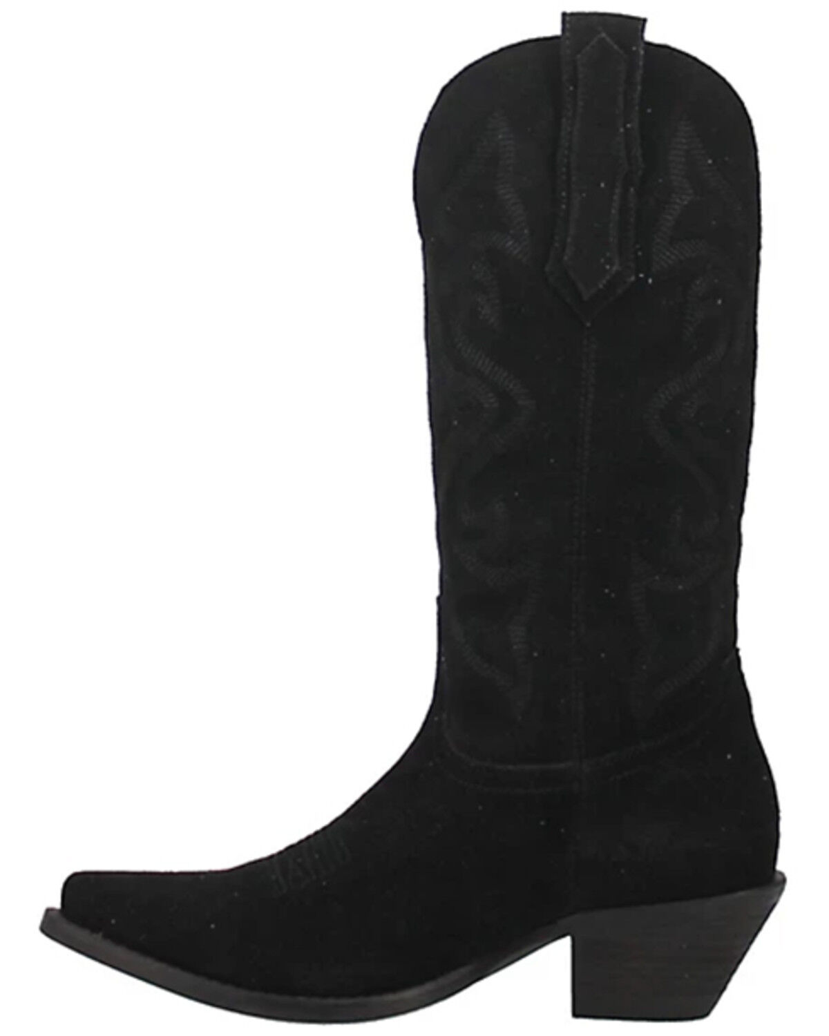 Image #3 - Dingo Women's Out West Suede Western Boots - Round Toe, Black, hi-res